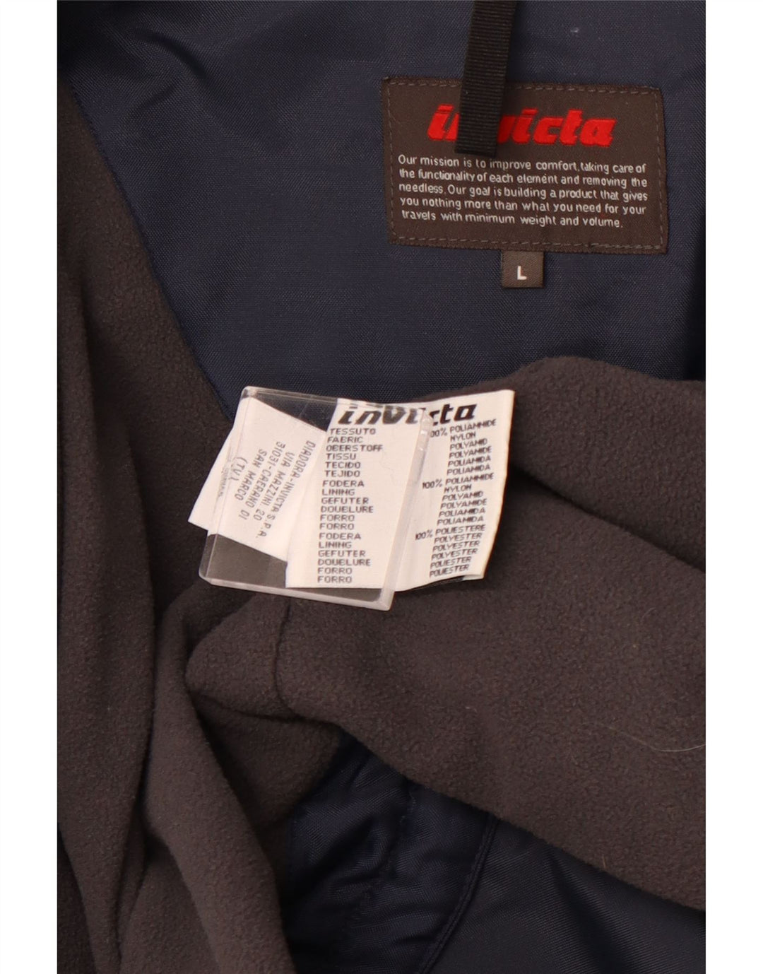 INVICTA muška jakna vjetrovka UK 40 Large tamnoplavi najlon