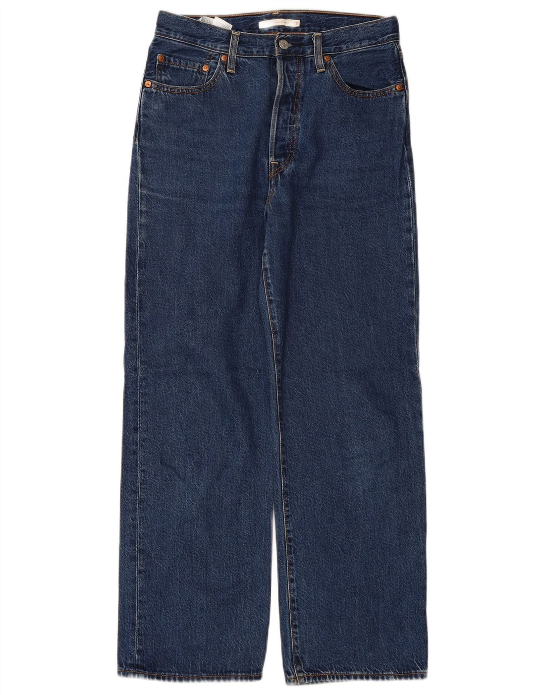 LEVI'S muške ravne traperice s prsnim košem W28 L29 plavi pamuk