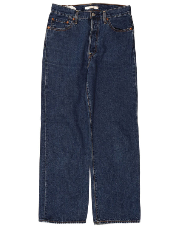 LEVI'S muške ravne traperice s prsnim košem W28 L29 plavi pamuk