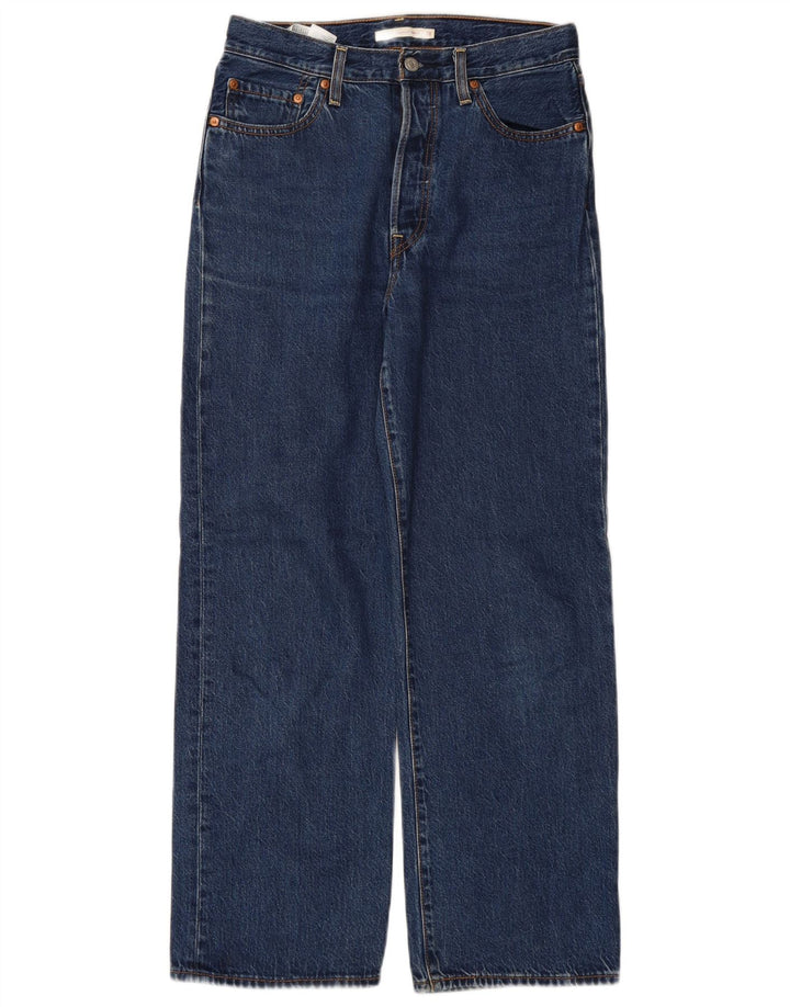 LEVI'S muške ravne traperice s prsnim košem W28 L29 plavi pamuk