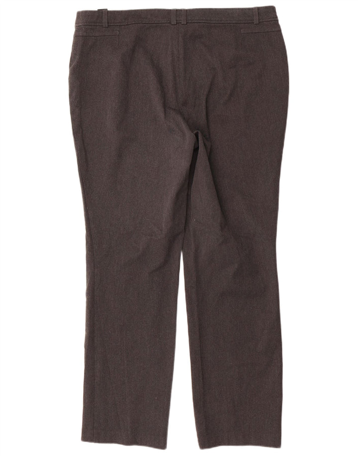 Marks & Spencer ženske ravne hlače UK 16 Large W36 L31 sivi poliester