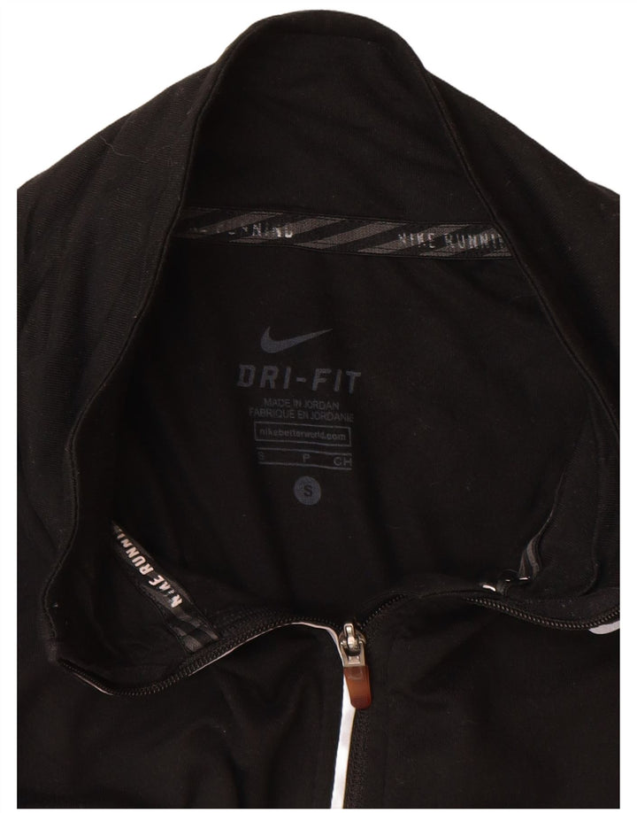 Nike Ženska trenirka Dri Fit Zip Neck Top UK 10 Small Black