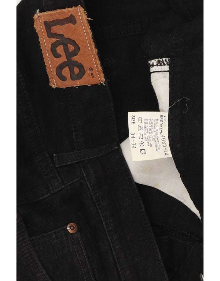 Lee Mens Brooklyn Straight Jeans W34 L29 crni pamuk