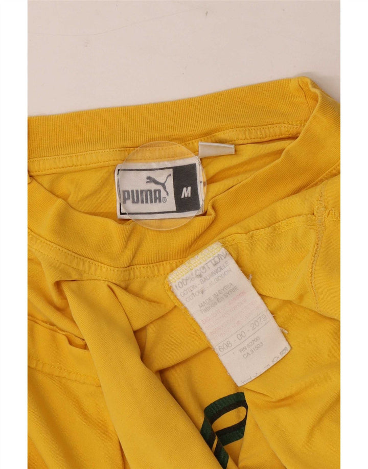Puma muška majica s grafičkim motivima, srednje žuti pamuk