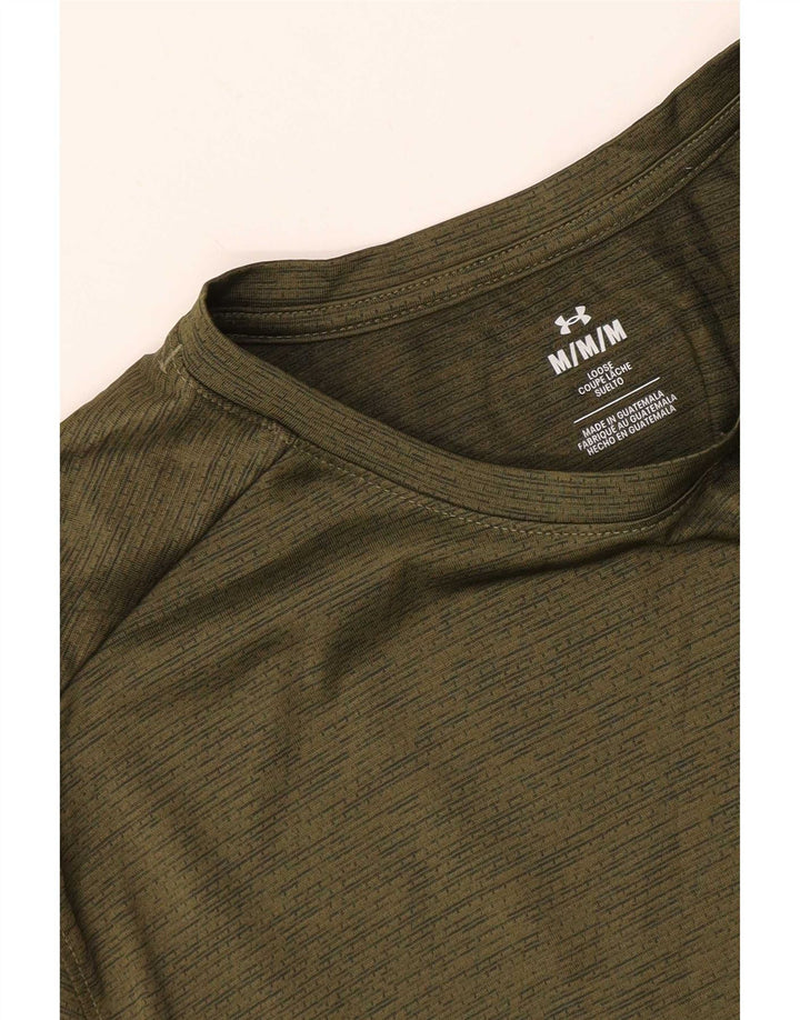 Under Armour muška majica s kratkim rukavima srednje boje kaki s pjegama