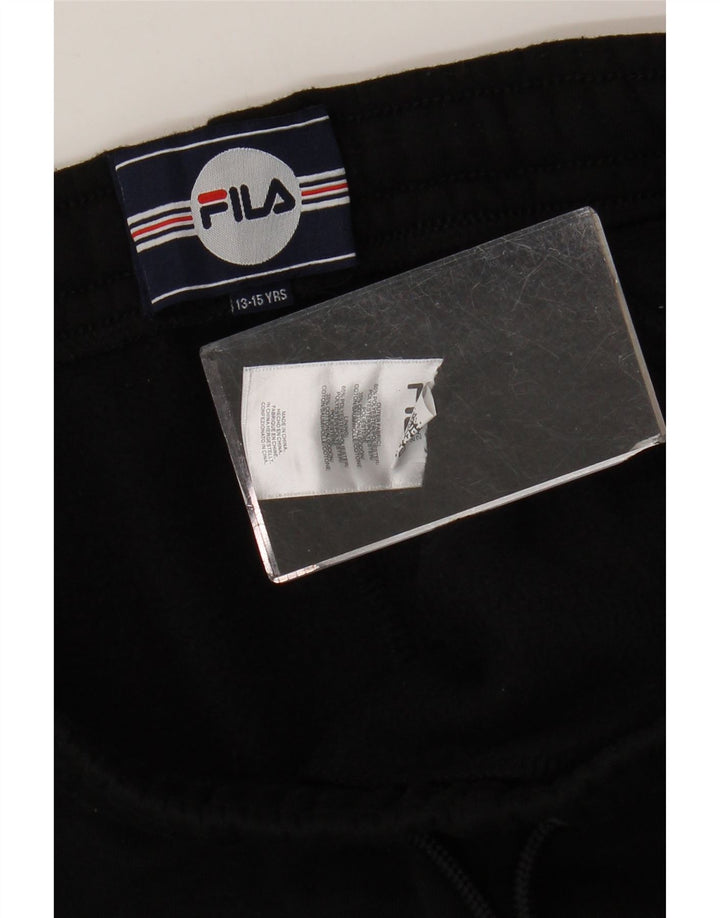 Fila Boys Graphic Sport Shorts 13-14 Years Black Poliester