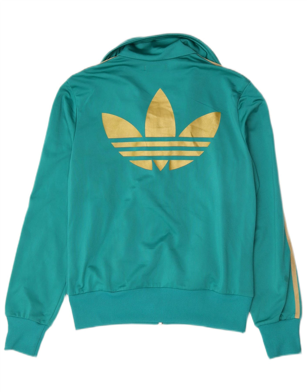 Adidas ženska gornja jakna trenirke IT 46 Srednje zeleni poliester