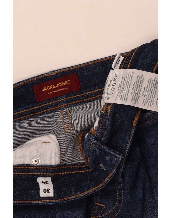 Jack & Jones muške uske traperice W30 L34 plavi pamuk