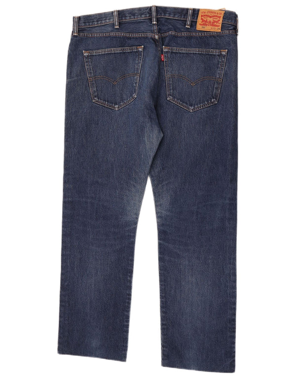Levi's muške 501 ravne traperice W40 L31 plavi pamuk