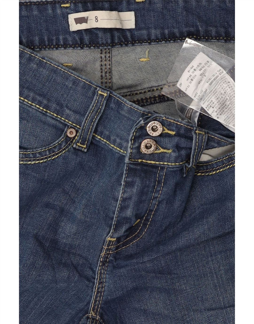 LEVI'S Womens Capri Jeans US 8 Medium W30 L19 Blue Cotton Vintage Levi's and Second-Hand Levi's from Messina Hembry 