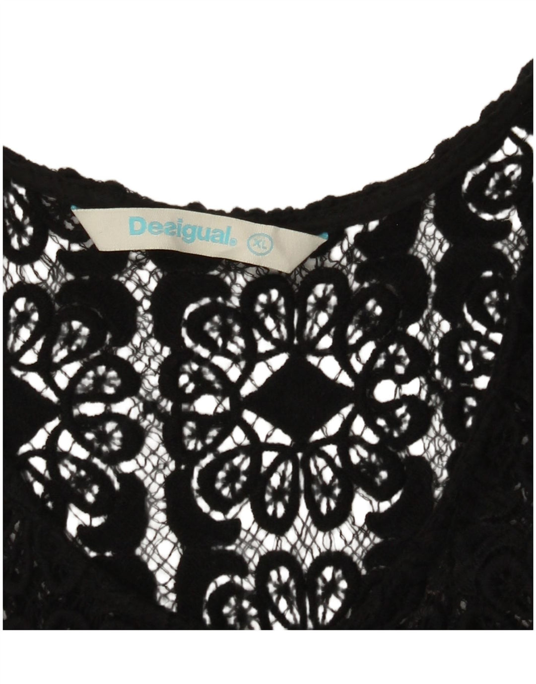 DESIGUAL Ženska grafička bluza bez rukava UK 18 XL Sivi Paisley