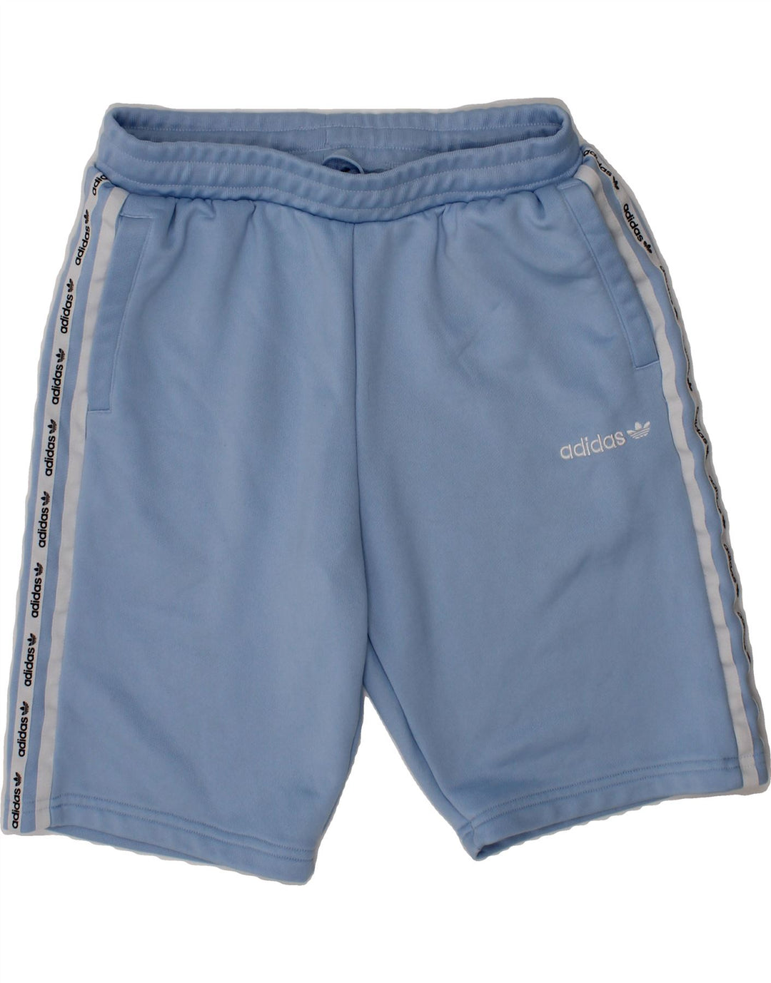 ADIDAS Boys Graphic Sport Shorts 11-12 Years  Blue Polyester Vintage Adidas and Second-Hand Adidas from Messina Hembry 