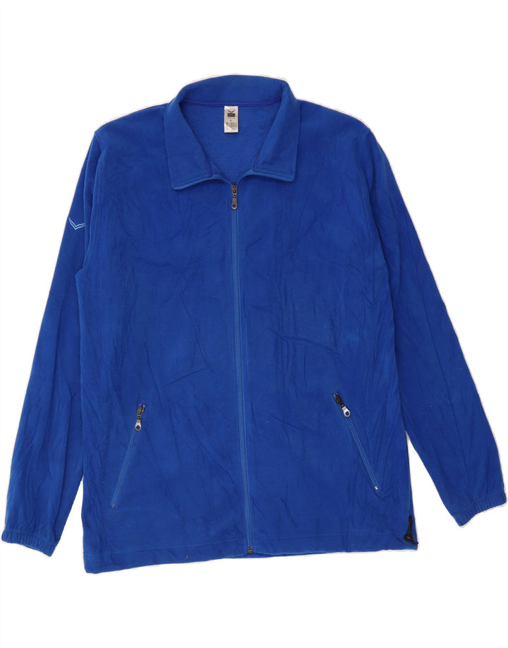 TRIGEMA Mens Fleece Jacket UK 42 XL Blue Vintage Trigema and Second-Hand Trigema from Messina Hembry 