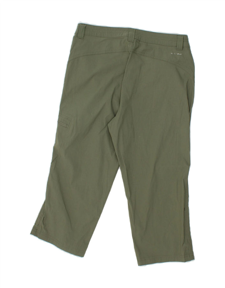 EDDIE BAUER Womens Cargo Capri Trousers US 8 Medium W30 L21 Khaki Nylon Vintage Eddie Bauer and Second-Hand Eddie Bauer from Messina Hembry 