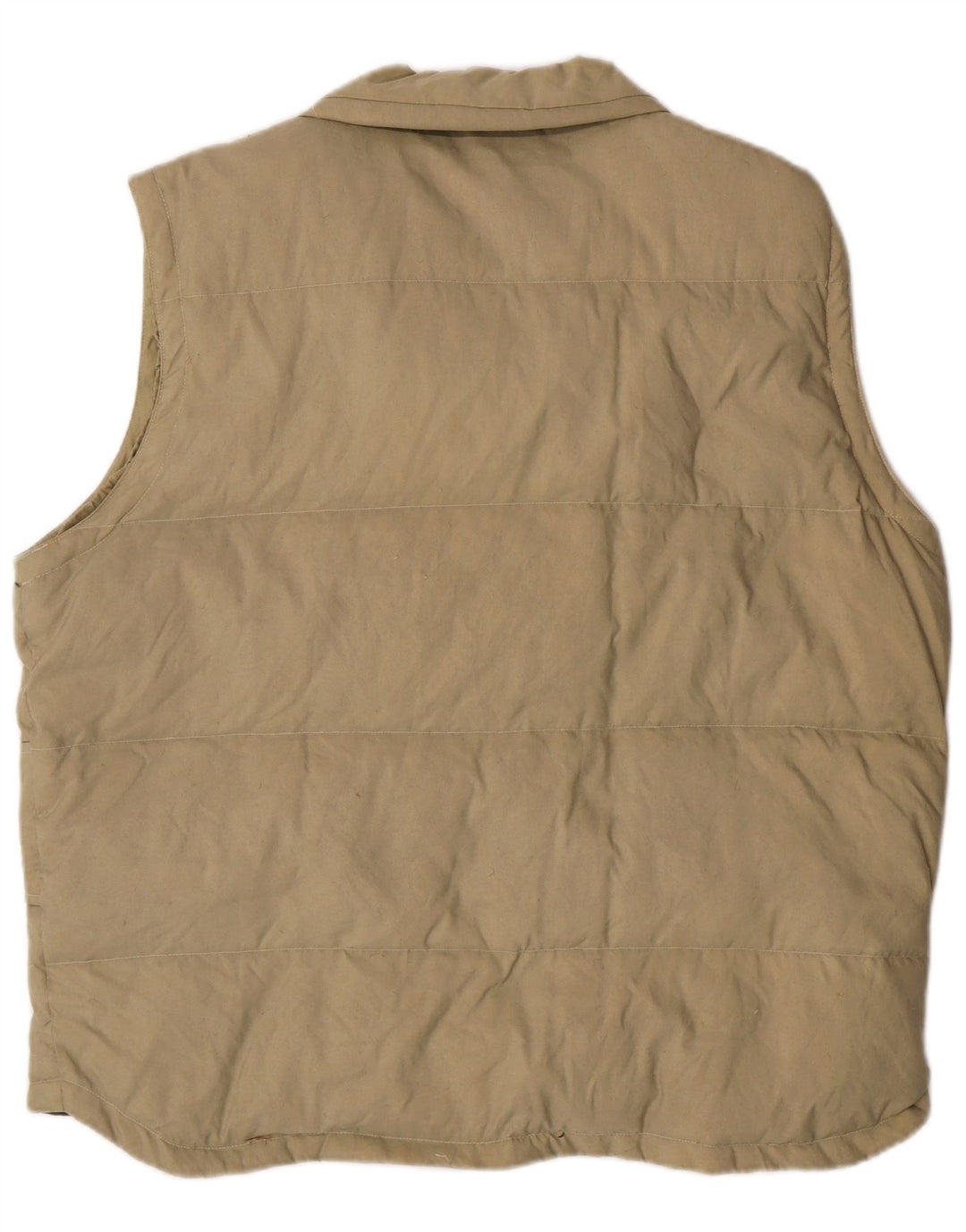 Asics Mens Padded Gilet UK 40 Large Beige Polyamide