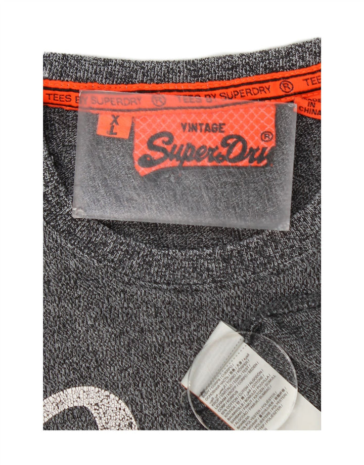 SUPERDRY muška grafička majica kratkih rukava XL, sivi pamuk