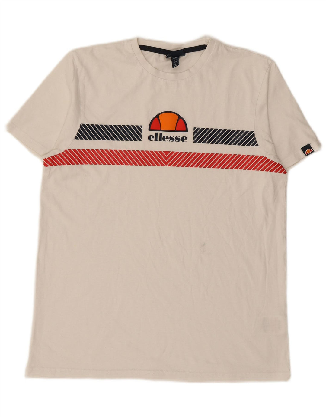 ELLESSE Muška majica kratkih rukava srednje veličine, bijeli pamuk