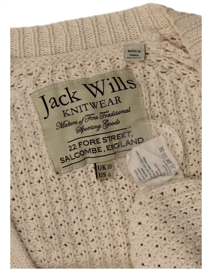 Jack Wills Ženski preveliki prekomjerni džemper UK 10 Small Beige
