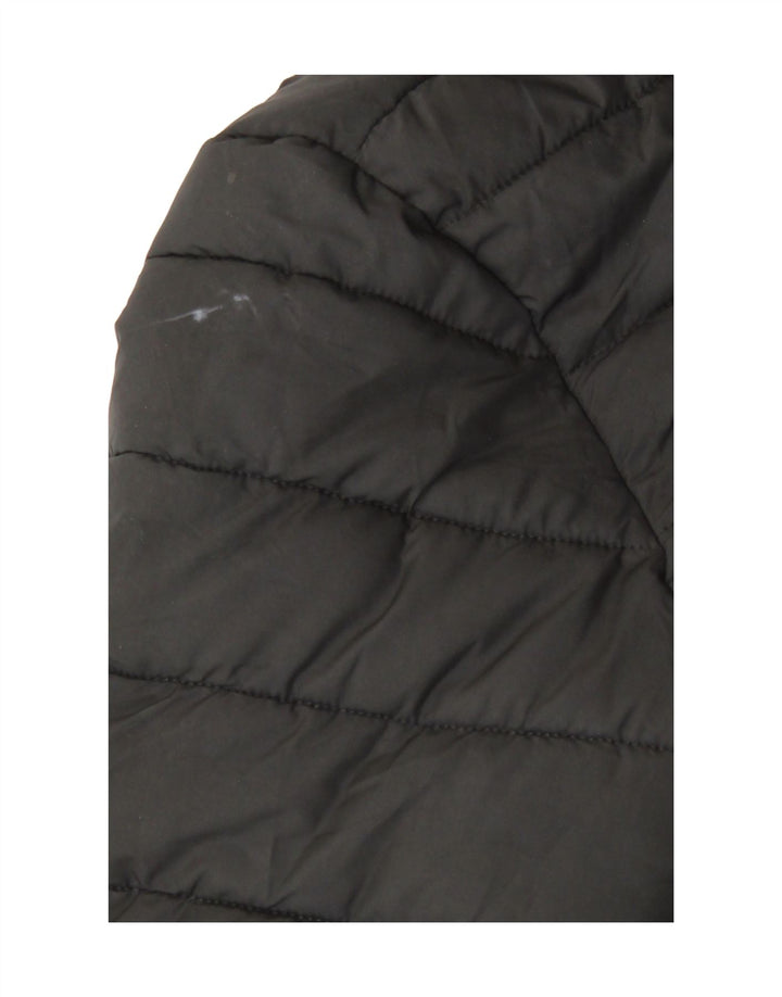 Superdry ženska podstavljena jakna s kapuljačom UK 12 srednji crni poliester