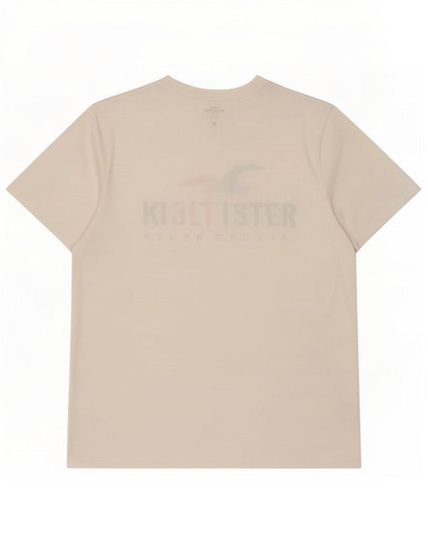 Hollister muška grafička majica s kratkim rukavima XL bijeli pamuk