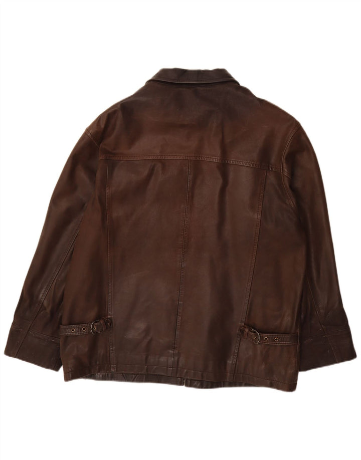Peek & Cleppenburg muška kožna jakna UK 40 Large Brown Leather