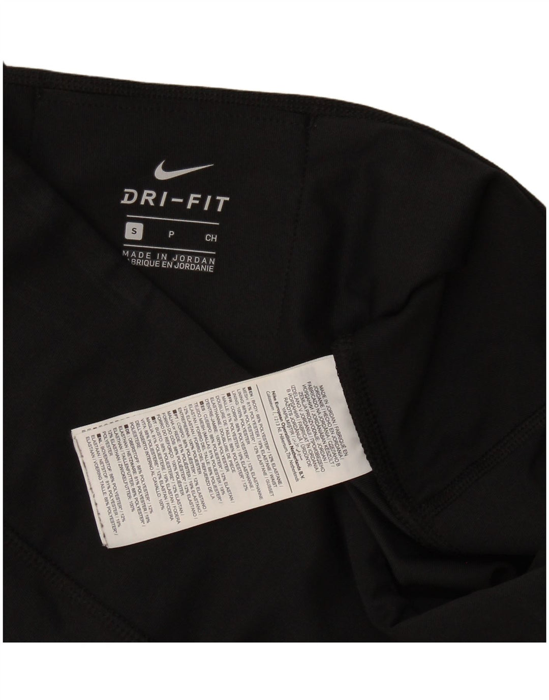 Nike Ženske Dri Fit Leggings UK 10 Male crne Colourblock poliester