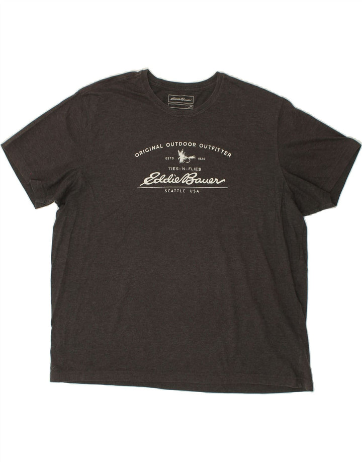 EDDIE BAUER Muška majica s grafičkim motivima 2XL siva