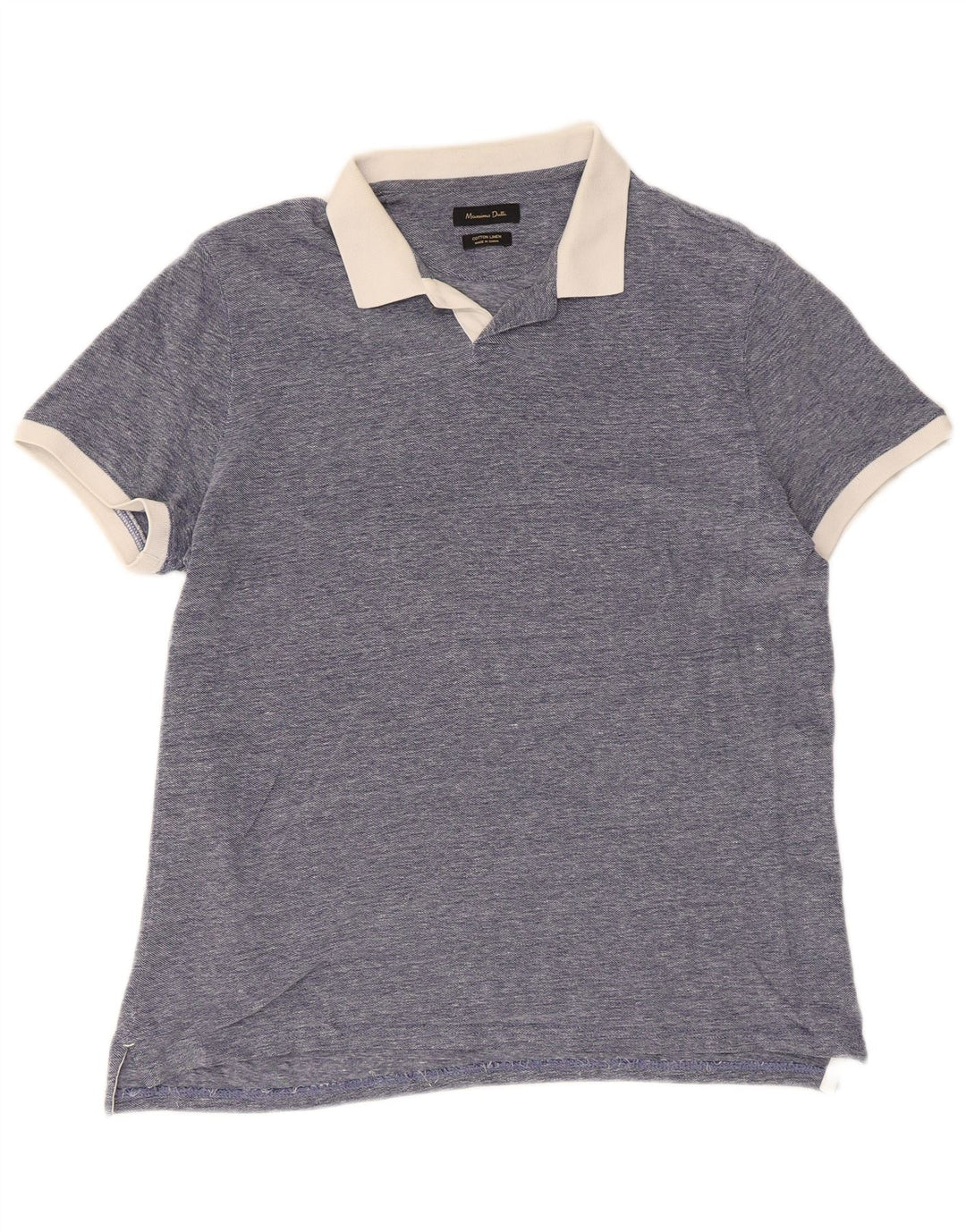 Massimo Dutti muška polo majica za ragbi velika plava pamučna majica