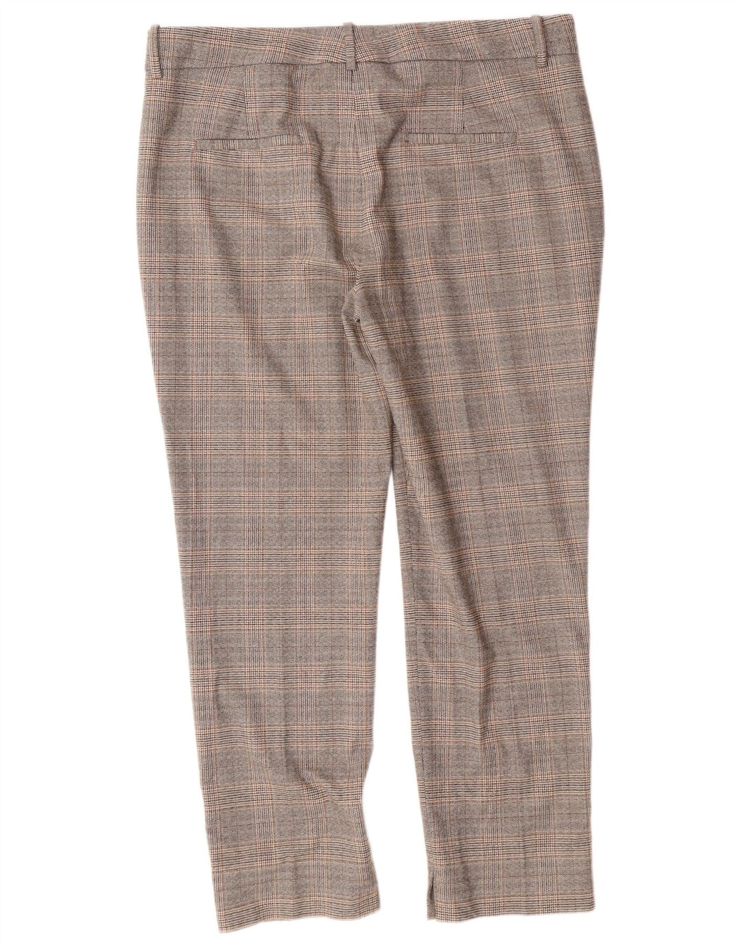 ZARA ženske uske chino hlače EU 42 velike W32 L27 sive karirane