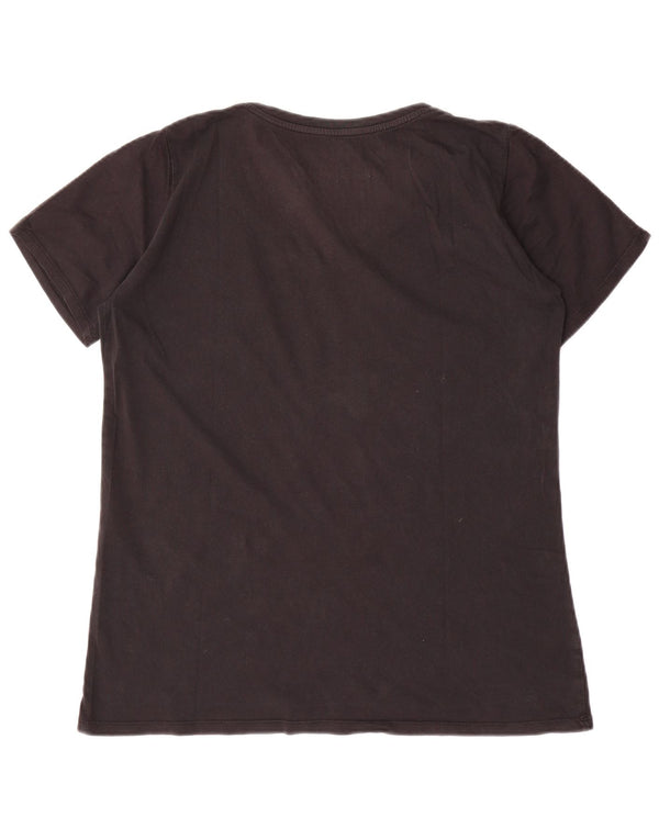 NIKE ženska majica kratkih rukava atletskog kroja UK 18 XL crni pamuk