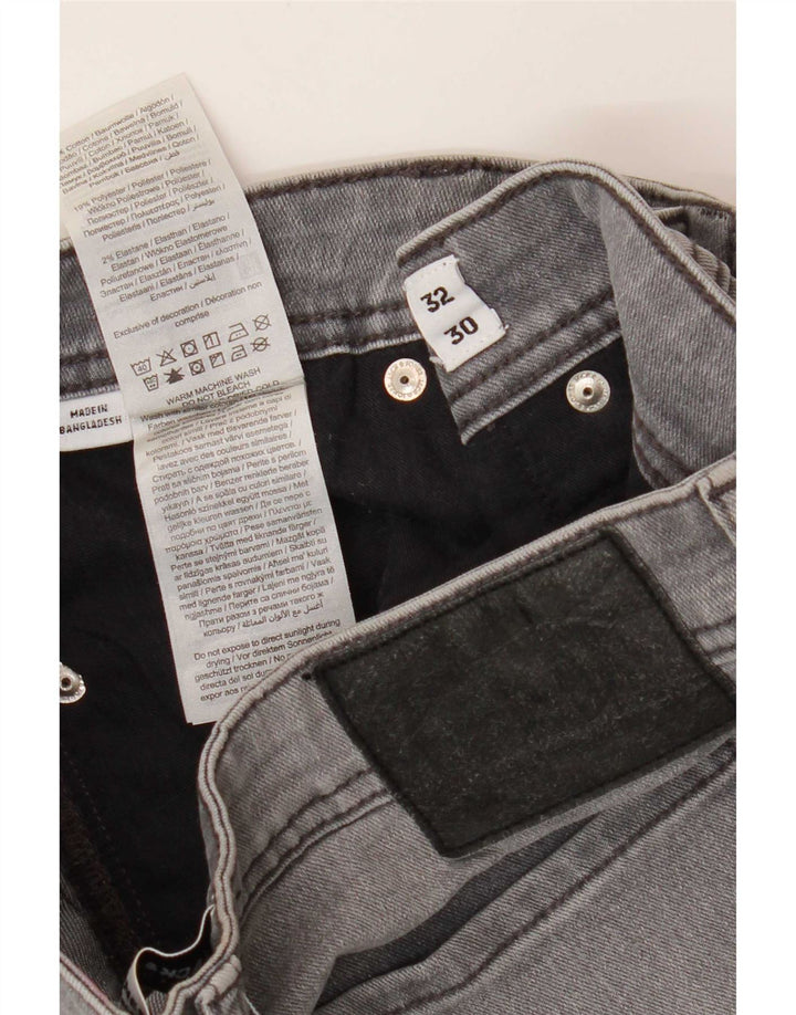Jack & Jones muške uske traperice GLENN W32 L30 sivi pamuk