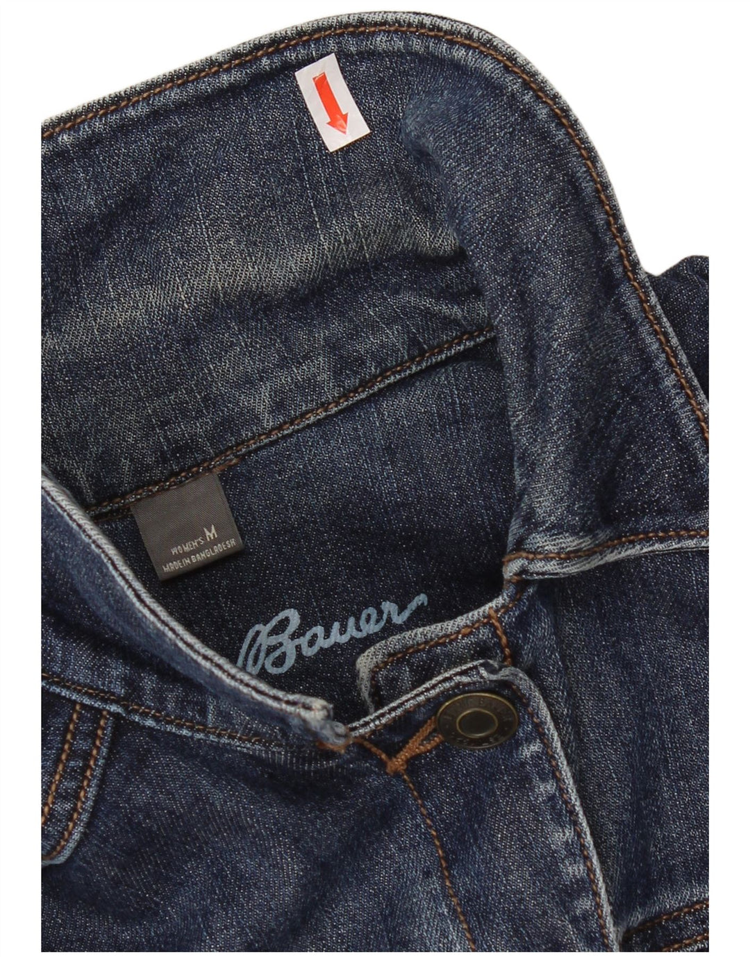 Eddie Bauer ženska traper jakna UK 14 srednje plavi pamuk