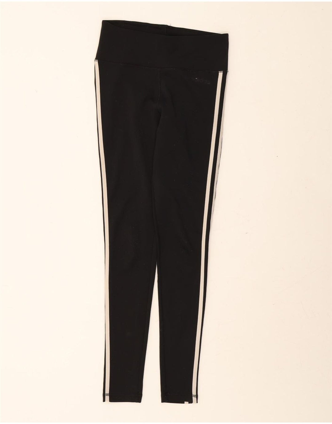 ADIDAS Womens Climalite Leggings UK 8/10 Small  Black Polyester Vintage Adidas and Second-Hand Adidas from Messina Hembry 