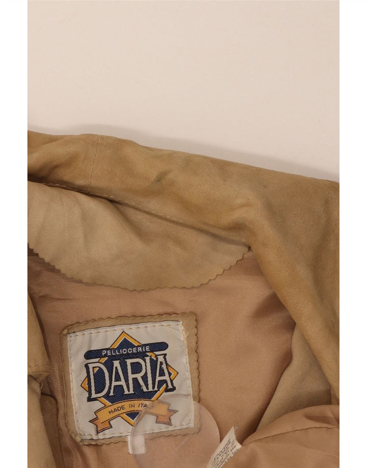 VINTAGE ženski kaput od antilopa IT 46 velika bež koža