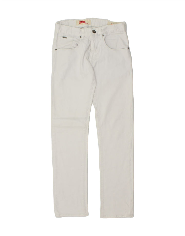 RIFLE Womens Slim Jeans W30 L31 White Vintage Rifle and Second-Hand Rifle from Messina Hembry 