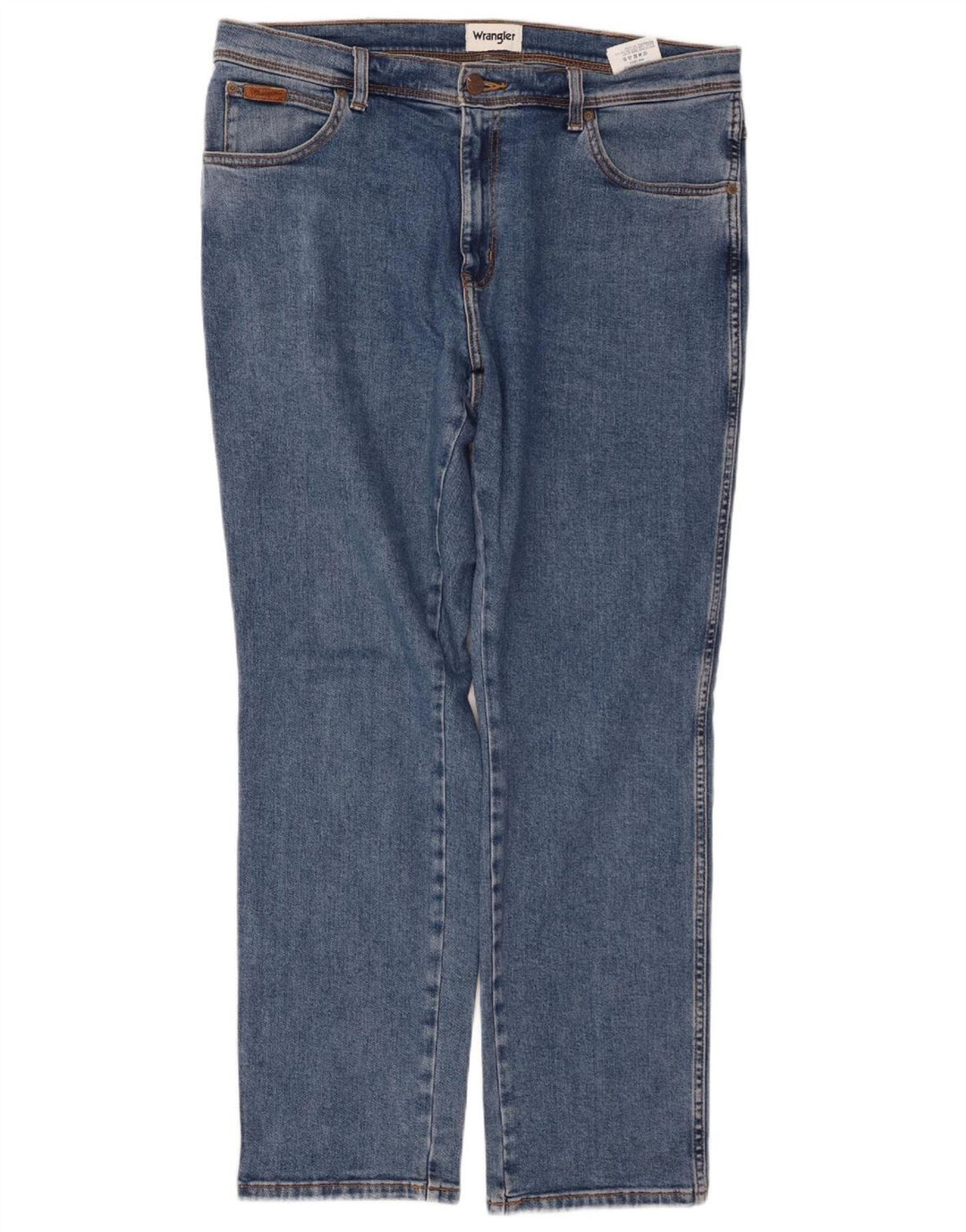 WRANGLER Muške Texas Slim Jeans W36 L32 Plavi pamuk