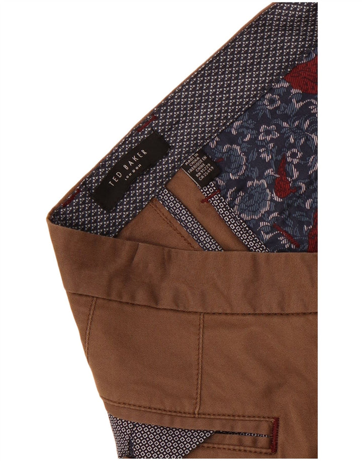 Ted Baker muške ravne chino hlače W38 L32 smeđe