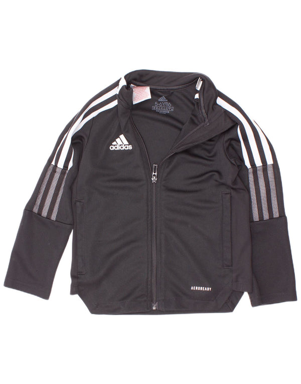 Adidas Boys Aeroready Trenirka Gornja jakna 5-6 godina Black Colourblock