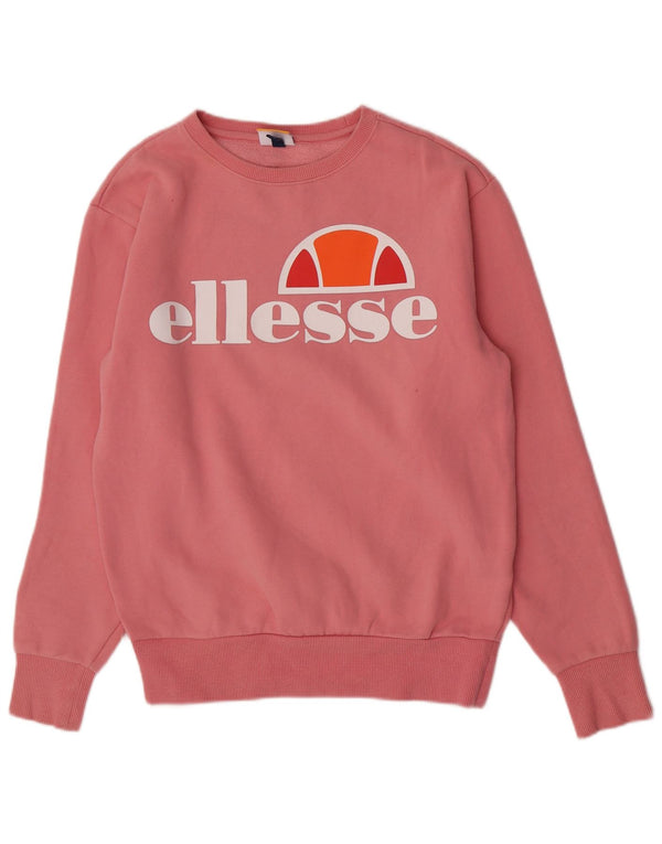 Ellesse ženski džemper s grafičkim motivima UK 10 Mali ružičasti pamuk