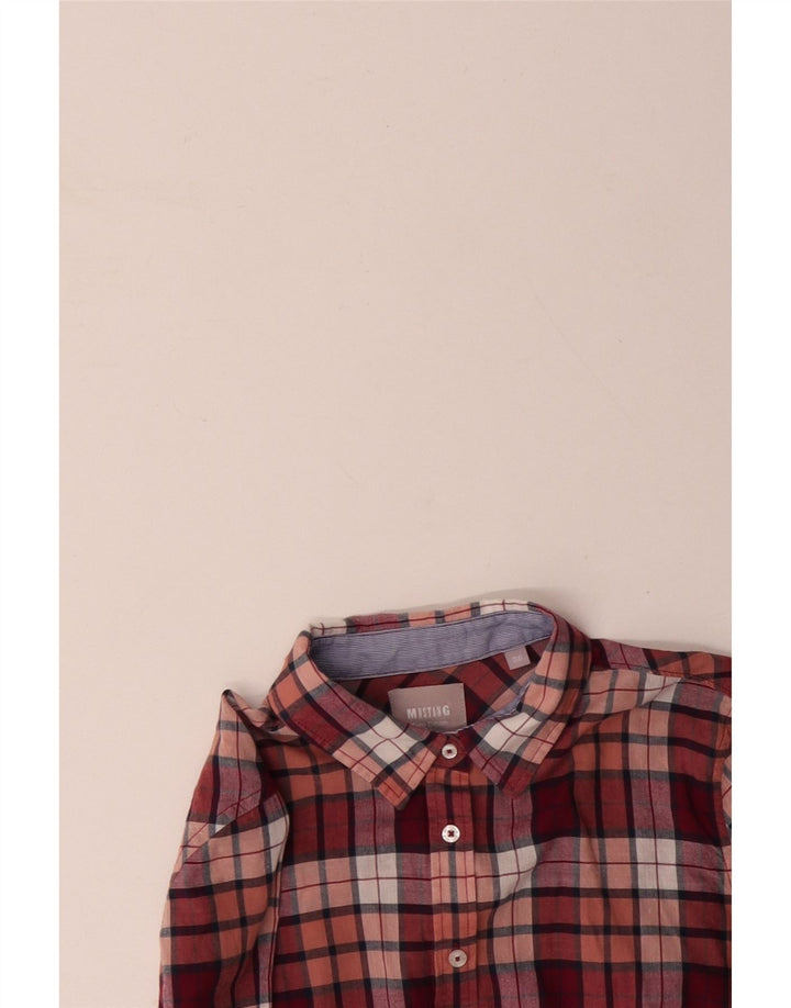 MUSTANG Ženska košulja EU 36 mali ružičasti karirani pamuk