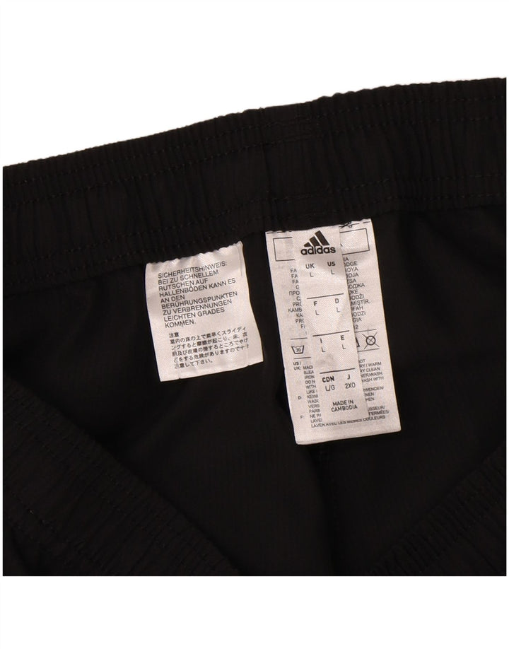Adidas muške Aeroready hlače za trenirku, velike crne poliesterske hlače