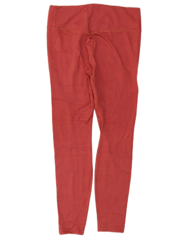 NIKE Womens Therma-Fit Leggings UK 12 Medium  Burgundy Polyester