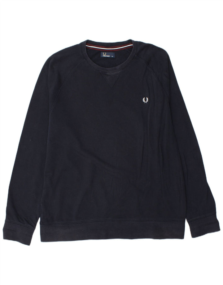 Fred Perry muški džemper od trenirke 2XL tamnoplavi pamuk