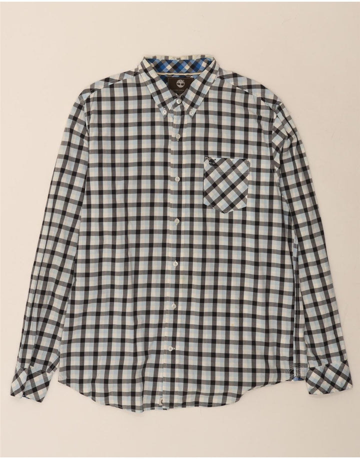 Timberland muška košulja standardnog kroja, veliki plavi karirani pamuk