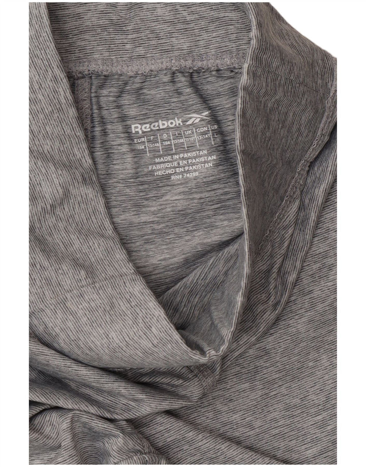 REEBOK Tajice za djevojčice 13-14 godina Sivi poliester u boji