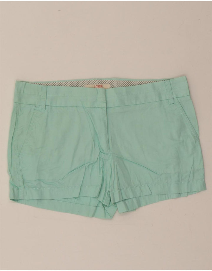 J. CREW Womens Broken In Chino Shorts US 8 Medium W30 Turquoise Cotton Vintage J. Crew and Second-Hand J. Crew from Messina Hembry 