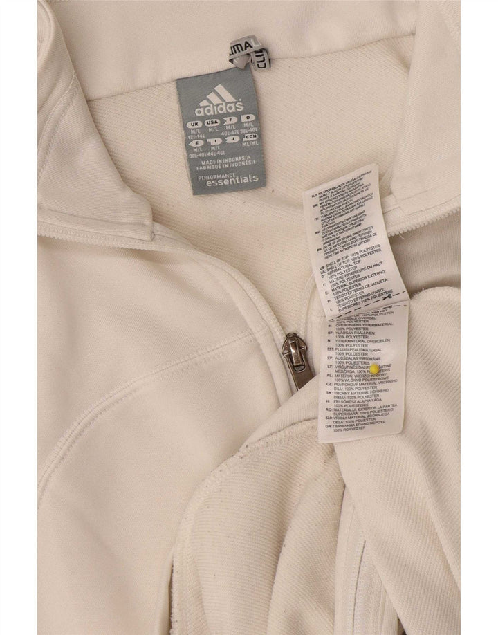 Adidas ženska trenirka Climalite gornja jakna UK 12/14 Srednje bijela