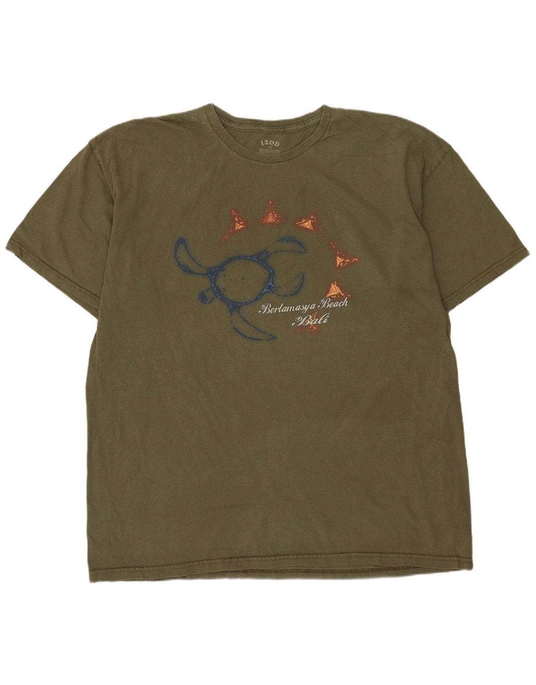 Izod muška majica s grafičkim motivima, veliki kaki pamuk