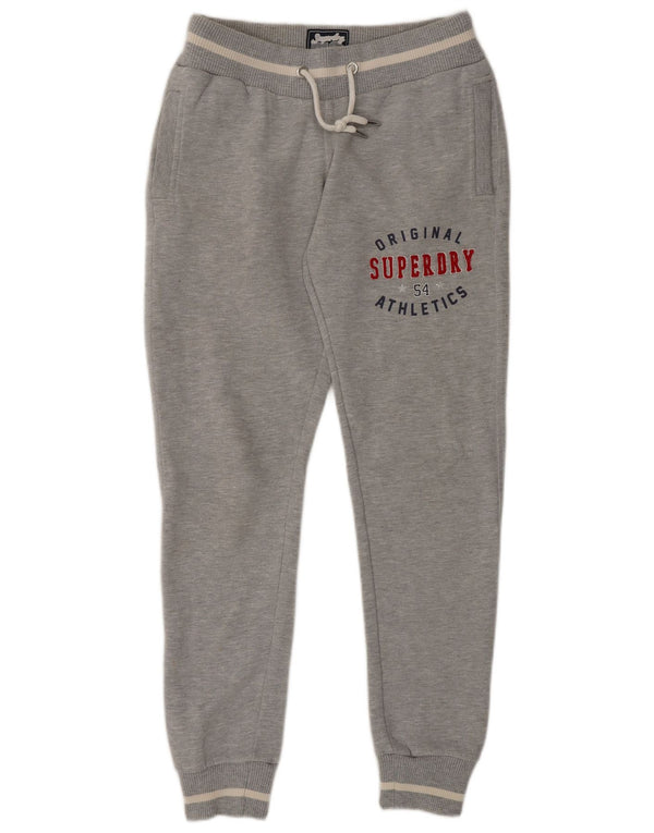 Superdry Ženske Graphic Trenirke Hlače Joggers UK 8 Male sive