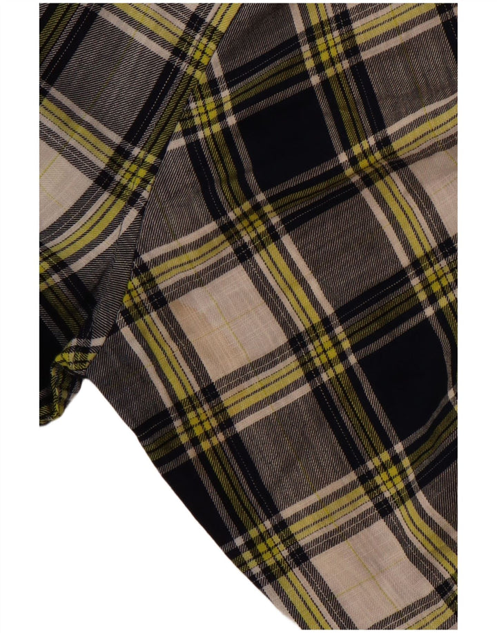 Benetton muška karirana košulja, velika tamnoplava karirana pamuk